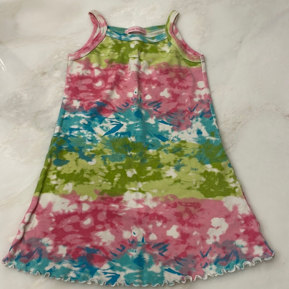 Girls MultiColored Tie Dye Dress Size 3/4